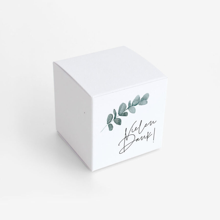 Nachhaltige Gastgeschenk Verpackung "Eukalyptus"