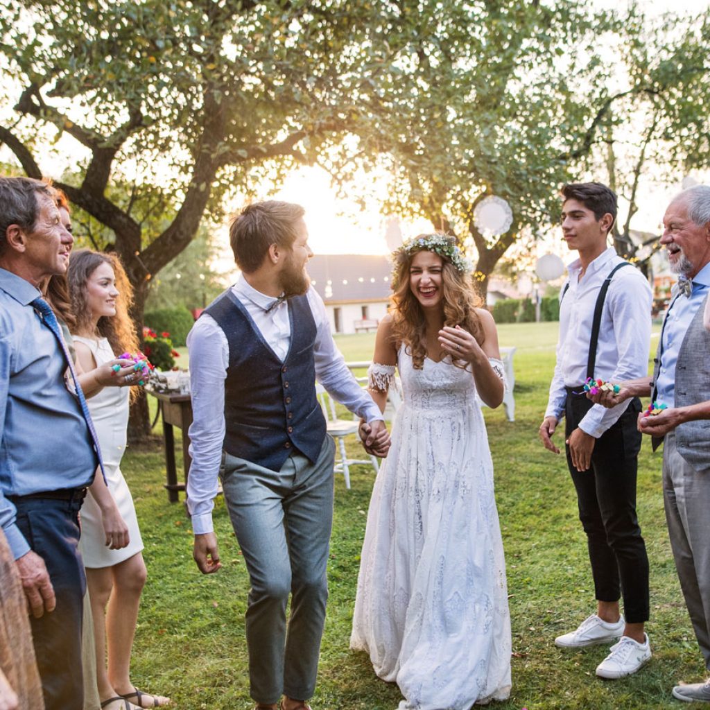 Nachhaltige Hochzeit im Freien
