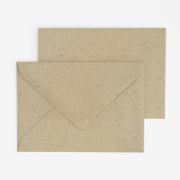Briefumschläge B6 Graspapier