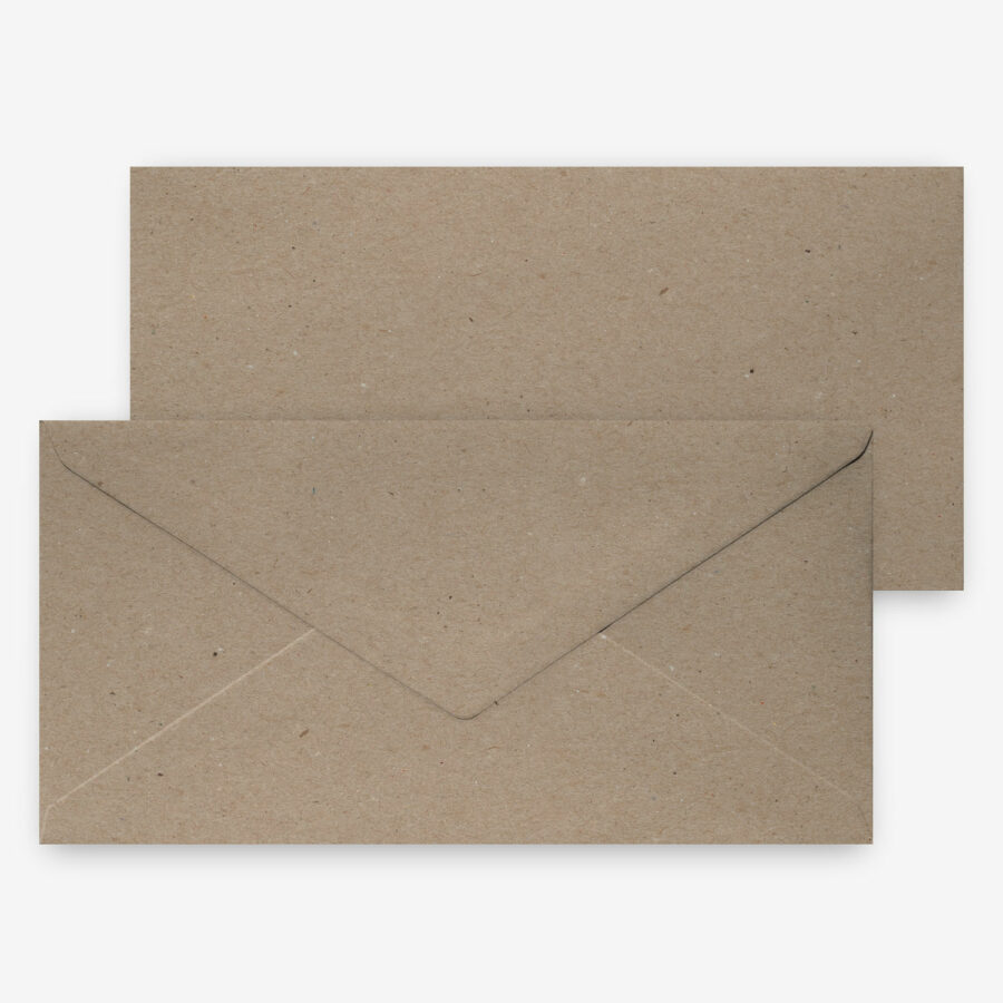 Kraftpapier Briefumschläge DIN lang
